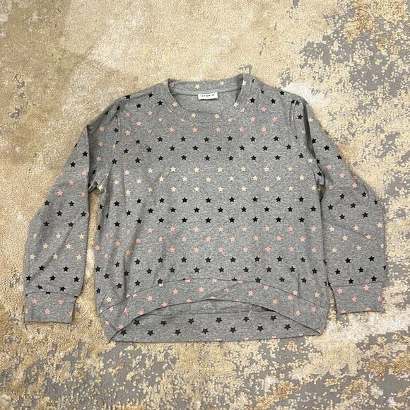 storia grey colorful crewneck star sweater - Picture 1 of 6